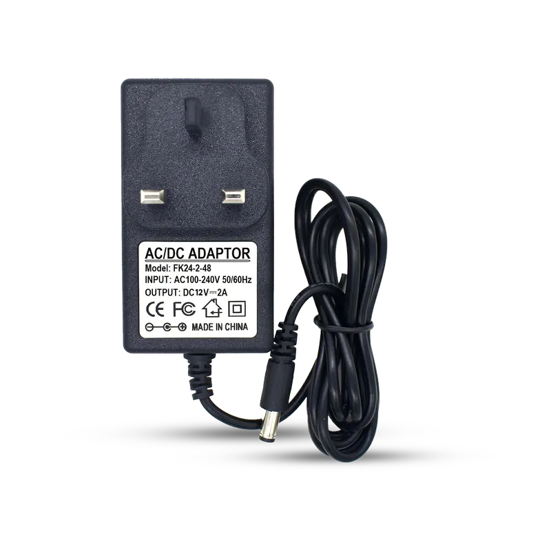 محول كهرباء 12 فولت 2 أمبير AC DC مع قابس طاقة